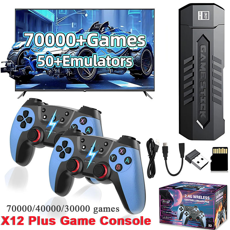 Retro X8 Gaming Console - X2 레트로 게임 스틱 128GB 70000/30000+