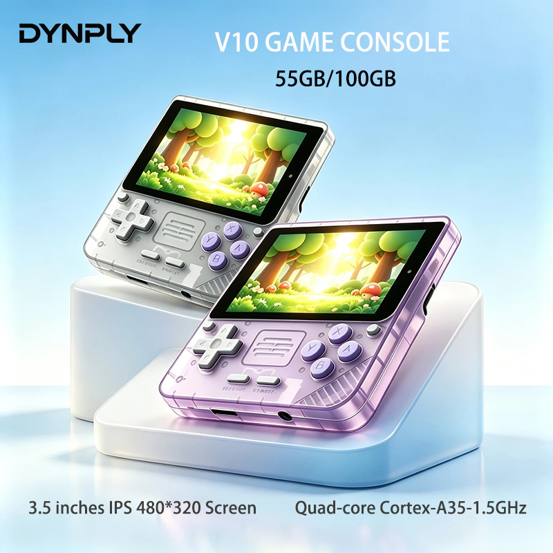Retro Gaming Kiosk - POWKIDDY V10 3.5인치 IPS Oca Hd
