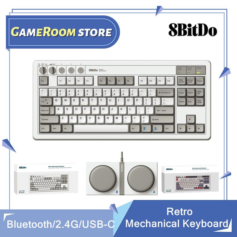 Retro Gaming Usb - 8Bitdo 레트로 기계식 키보드, 블루투스, 2.4G,