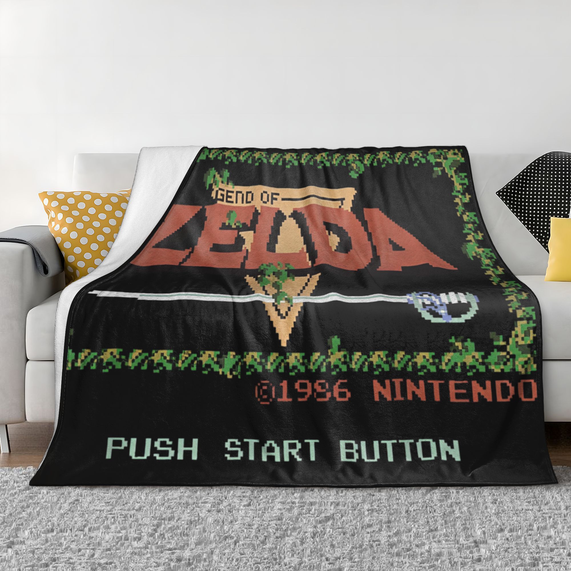 Z-Zelda Legends 플란넬 담요 클래식 NES - Retro Gaming Zelda 리뷰 및 가격