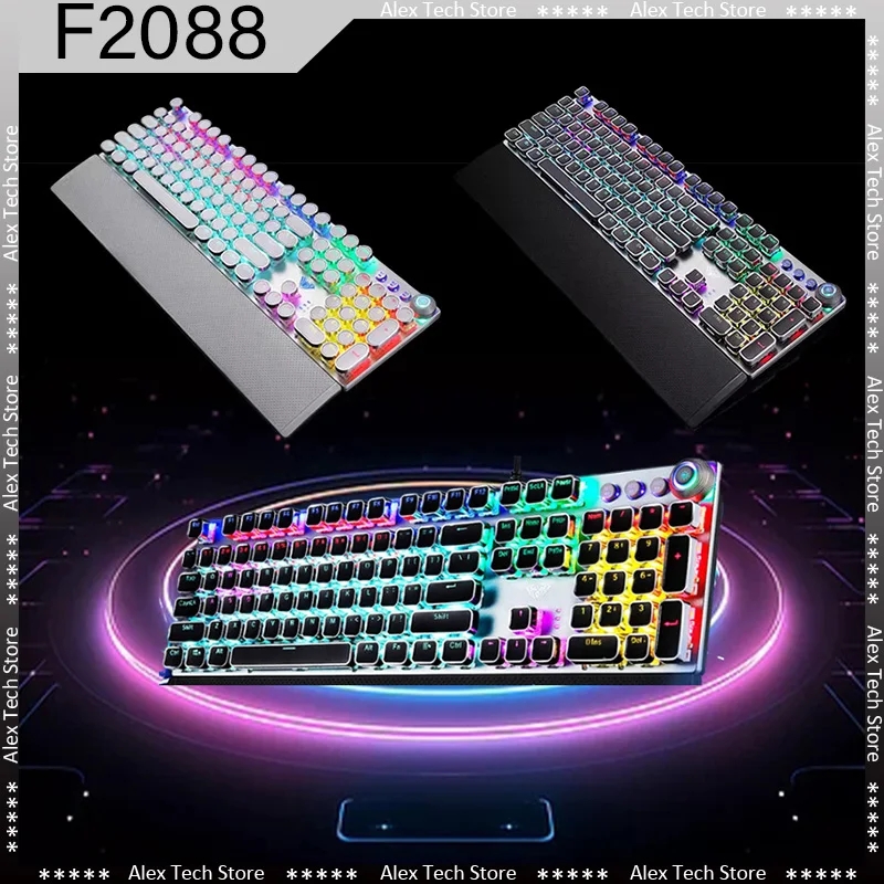 AULA F2088 기계식 게이머 키보드 펑크 키 캡  - Retro Gaming Uk 리뷰 및 가격