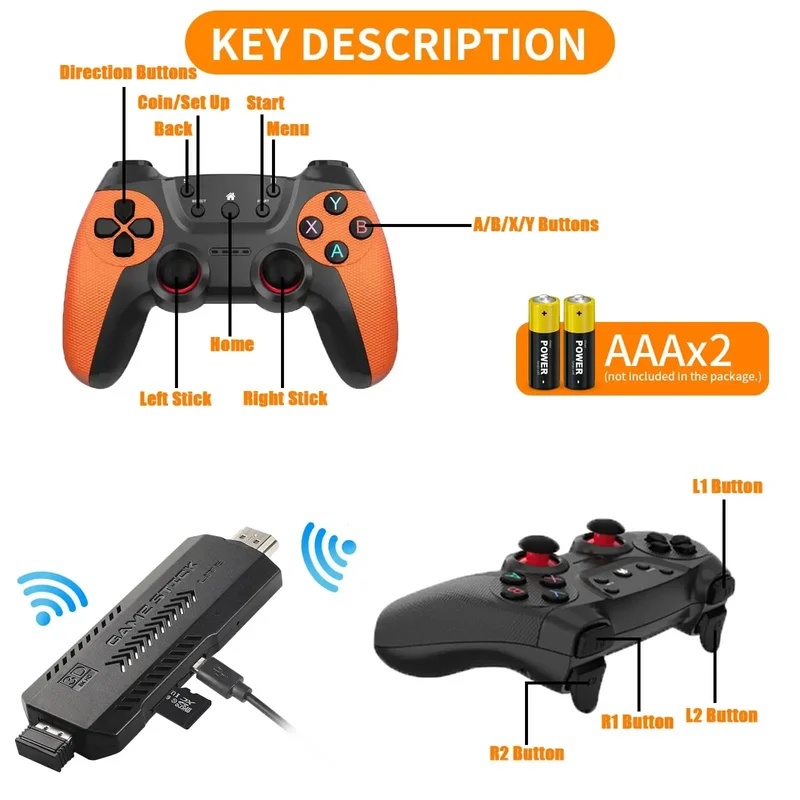 X2 울트라 프로 레트로 게임 스틱 64GB 128GB - Retro X8 Gaming Console 리뷰 및 가격