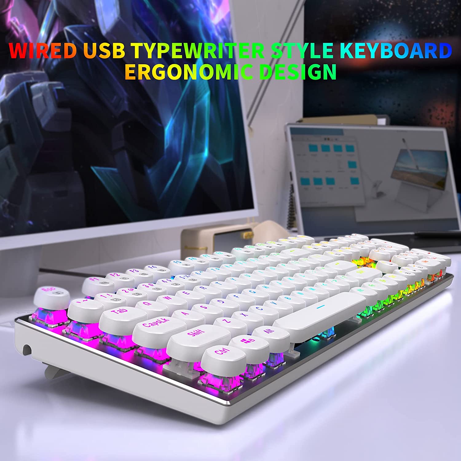 기계식 키보드 USB 유선 게이밍 키보드 커스텀 104 - Retro Gaming Uk 리뷰 및 가격