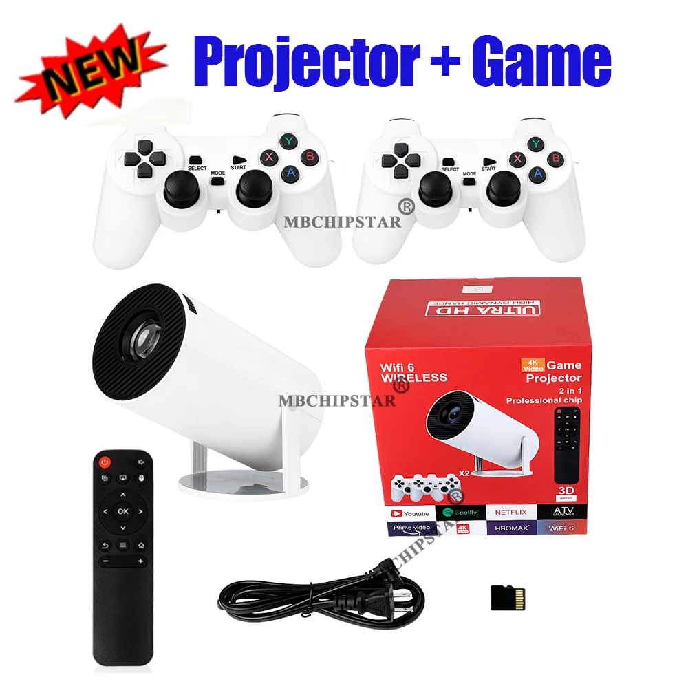 H90PRO 4K 게이밍 프로젝터 19000+ 3D 레 - Retro Gaming With Projector 리뷰 및 가격