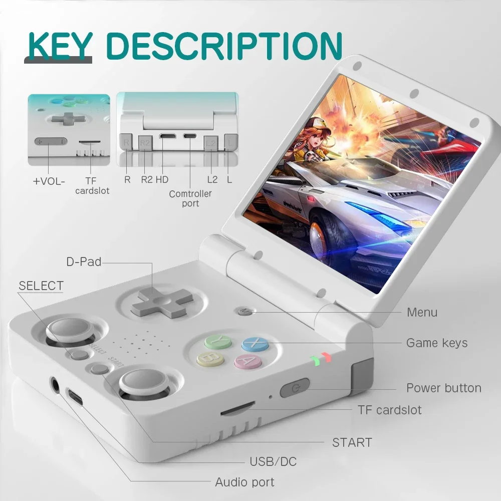 MIYOO FLIP V2 휴대용 게임기 3.5인치 IP - Retro Gaming Os Linux 리뷰 및 가격